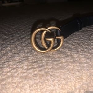 Gucci Accessories - Gucci Belt -Marmont Leather Belt with Shiny Buckle Gucci Accessories - Gucci Belt -Marmont Leather Belt with Shiny Buckle